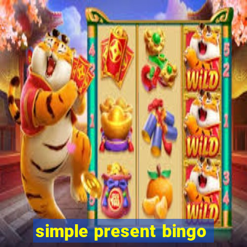 simple present bingo