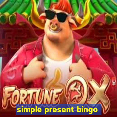 simple present bingo