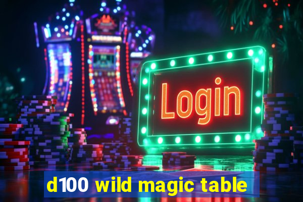 d100 wild magic table