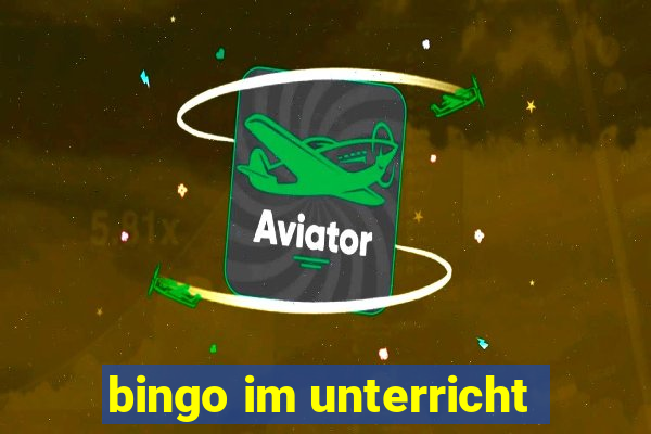 bingo im unterricht