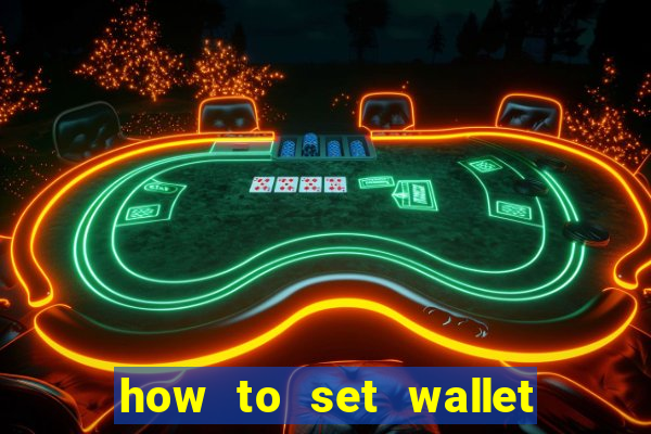 how to set wallet password in bingo plus