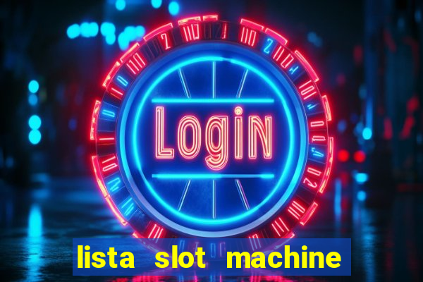 lista slot machine da bar