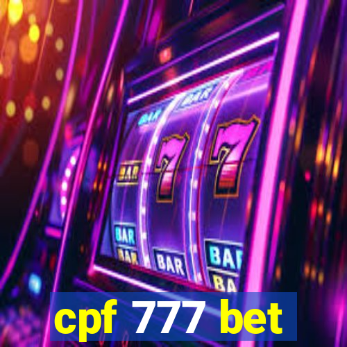 cpf 777 bet