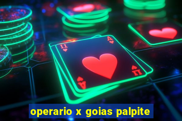 operario x goias palpite