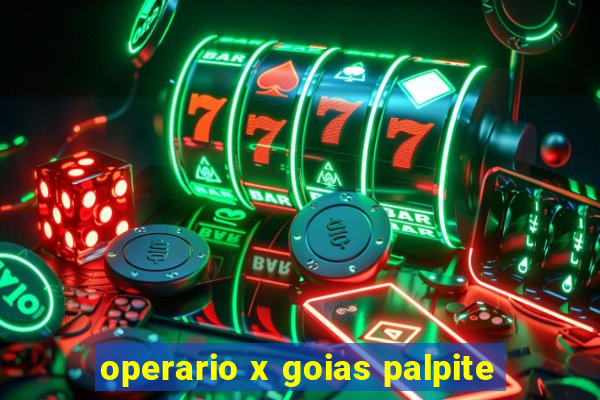 operario x goias palpite