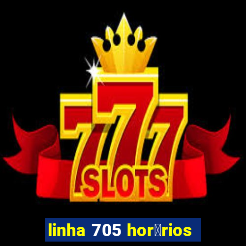 linha 705 hor谩rios