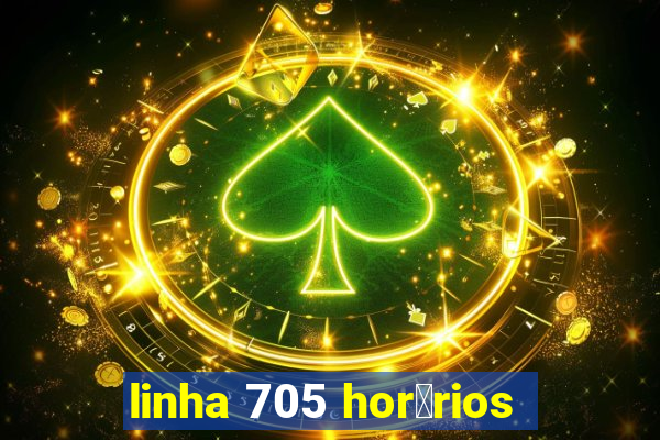 linha 705 hor谩rios