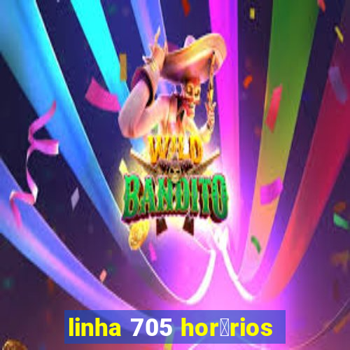 linha 705 hor谩rios