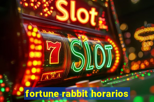 fortune rabbit horarios