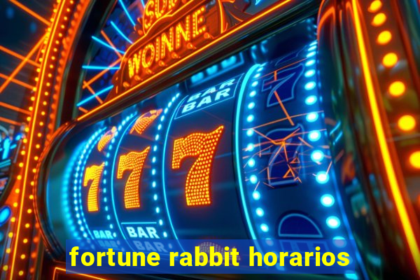 fortune rabbit horarios