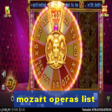 mozart operas list