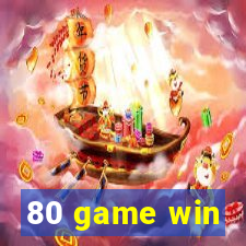 80 game win