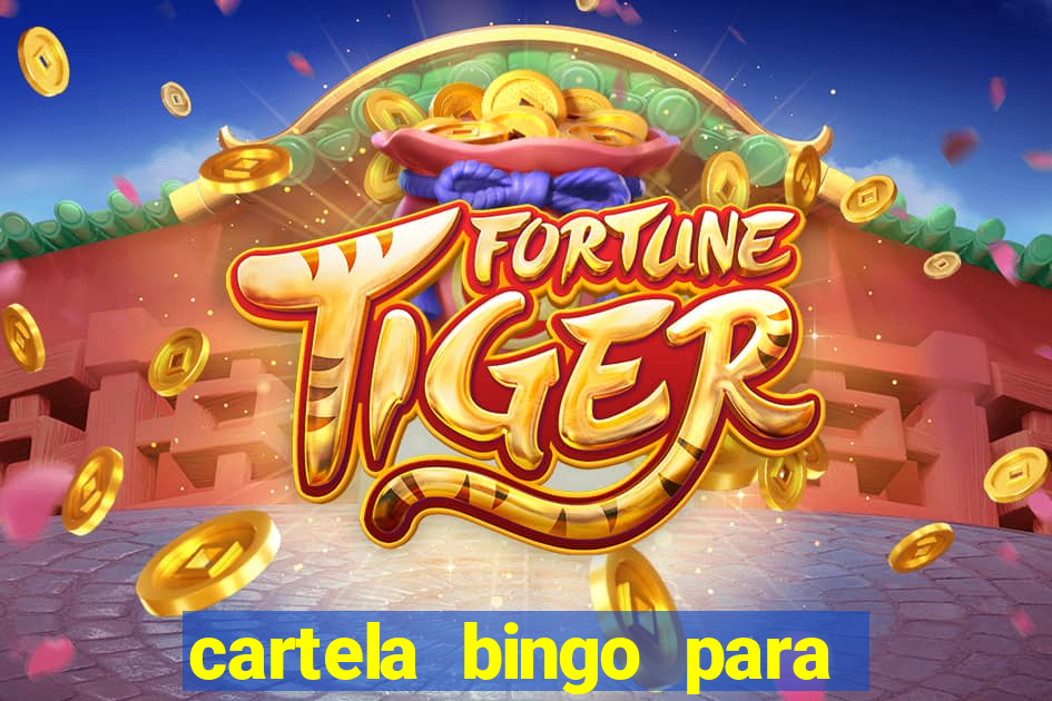 cartela bingo para cha de cozinha imprimir gratis