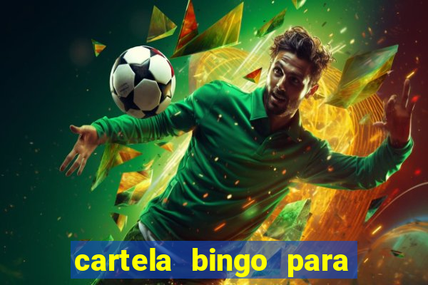 cartela bingo para cha de cozinha imprimir gratis