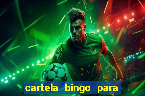 cartela bingo para cha de cozinha imprimir gratis