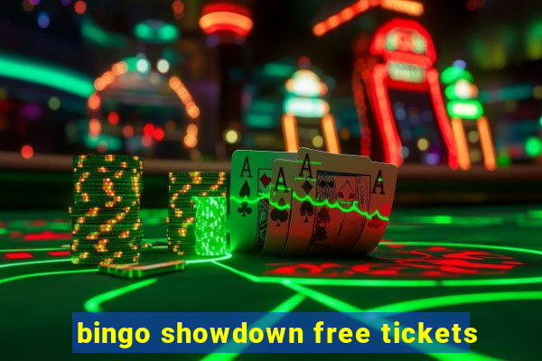 bingo showdown free tickets