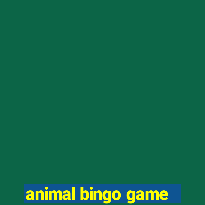 animal bingo game