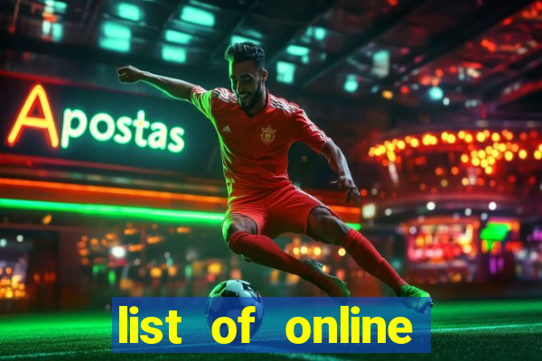 list of online slot sites