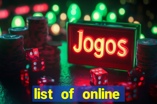 list of online slot sites