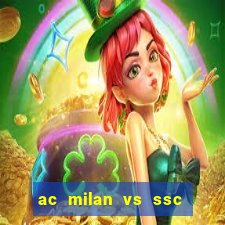 ac milan vs ssc napoli lineups