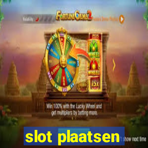 slot plaatsen