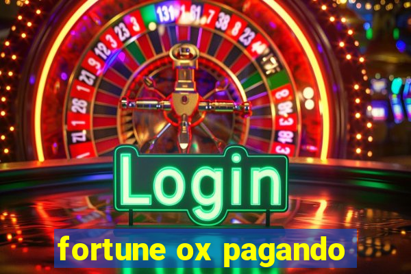 fortune ox pagando