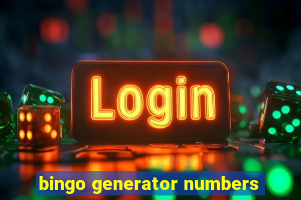 bingo generator numbers