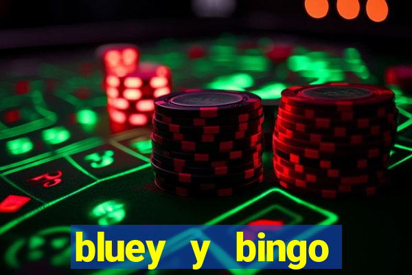 bluey y bingo bailando png