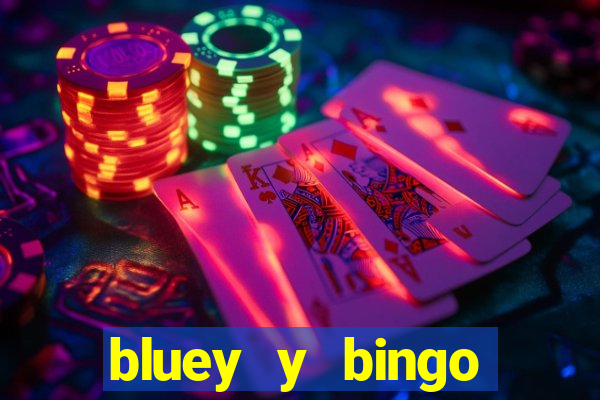 bluey y bingo bailando png