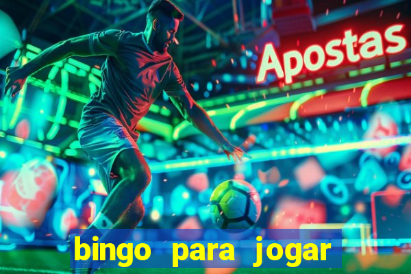 bingo para jogar com os amigos