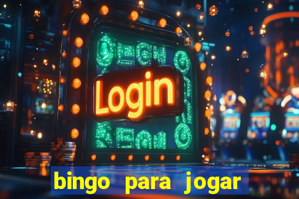 bingo para jogar com os amigos