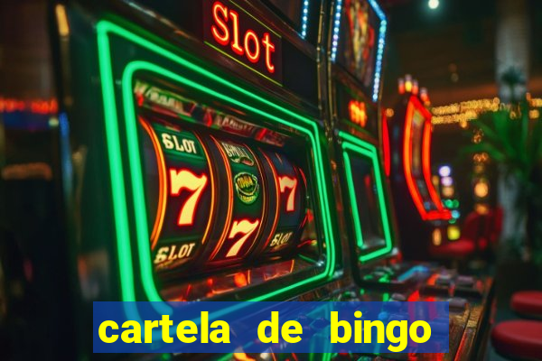 cartela de bingo para chá de bebê