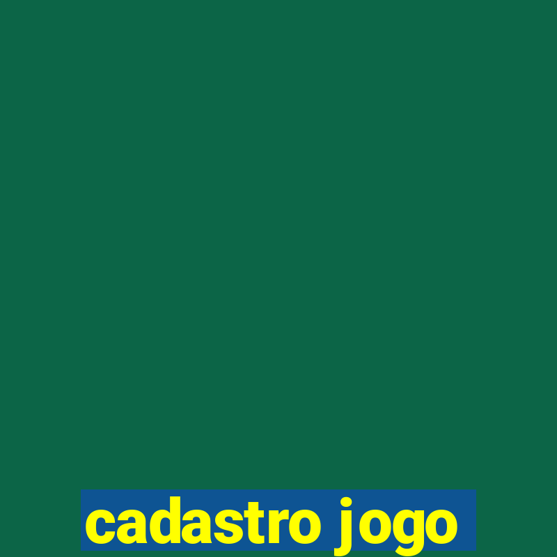 cadastro jogo