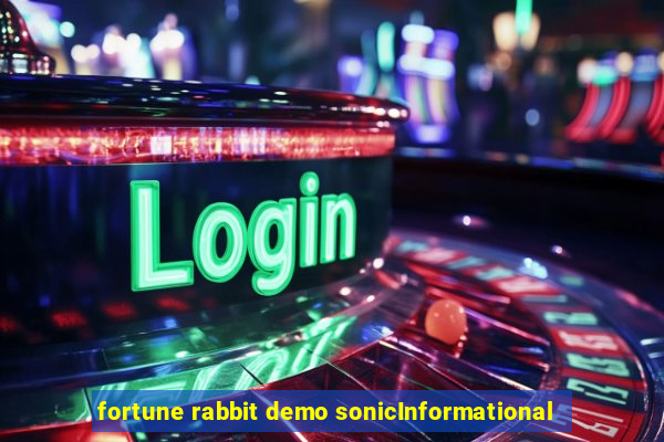 fortune rabbit demo sonicInformational