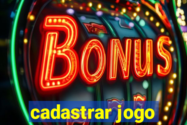 cadastrar jogo