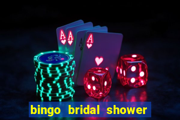 bingo bridal shower games free printables