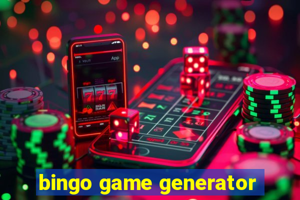 bingo game generator