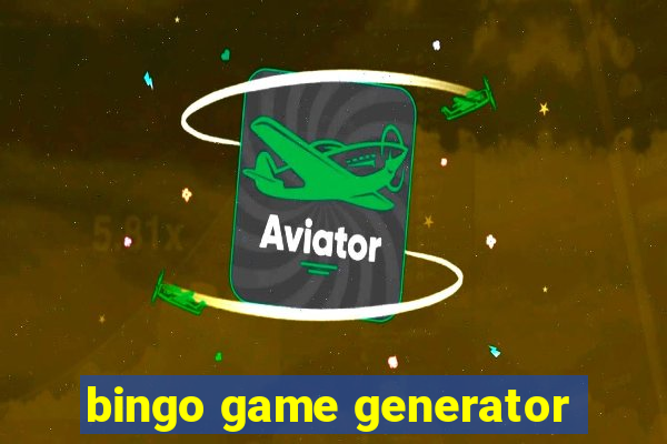 bingo game generator