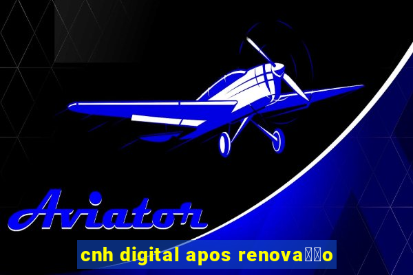 cnh digital apos renova莽茫o