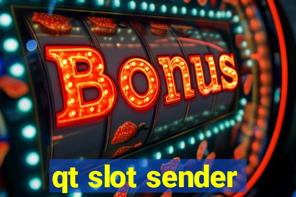 qt slot sender