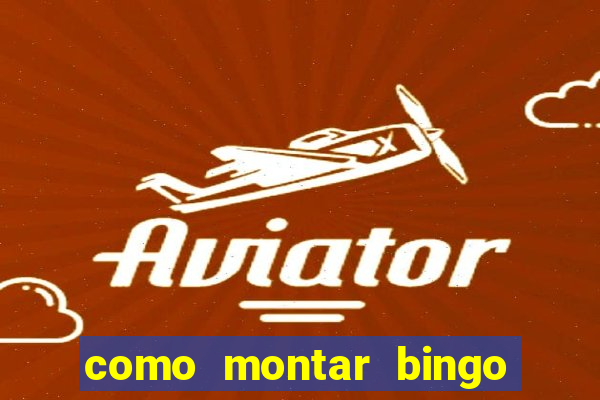 como montar bingo brinquedos toia