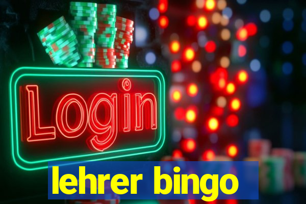 lehrer bingo