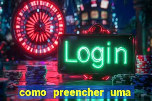 como preencher uma cartela de bingo