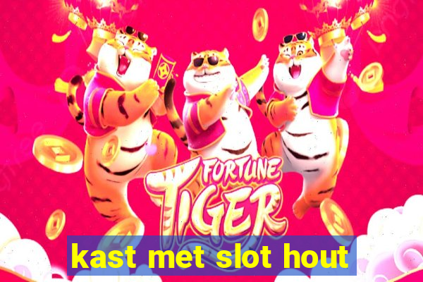 kast met slot hout