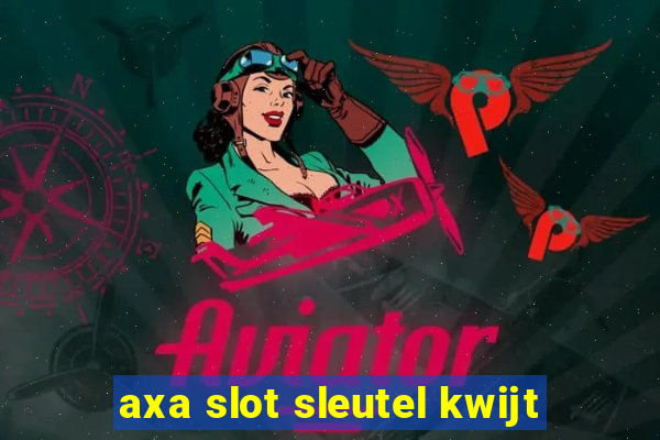 axa slot sleutel kwijt