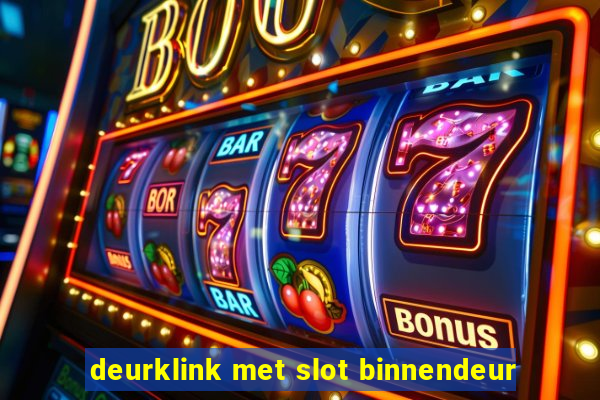 deurklink met slot binnendeur