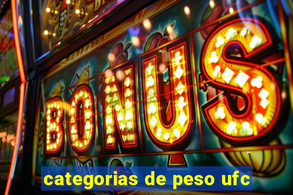 categorias de peso ufc