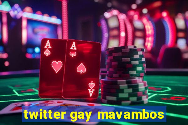 twitter gay mavambos