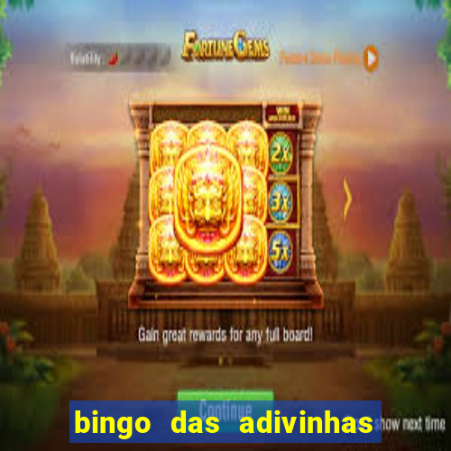 bingo das adivinhas para imprimir