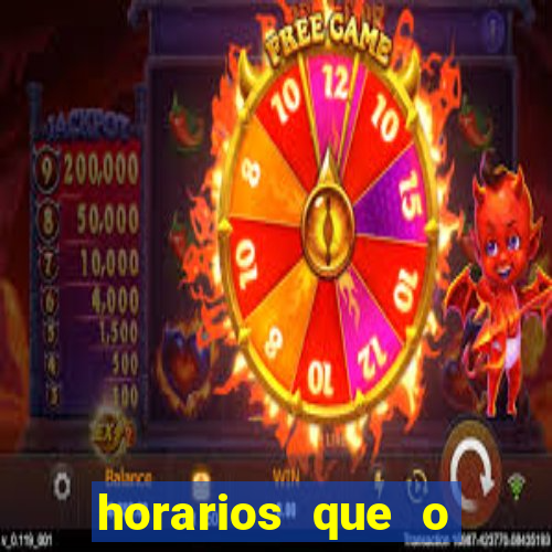 horarios que o fortune tiger paga